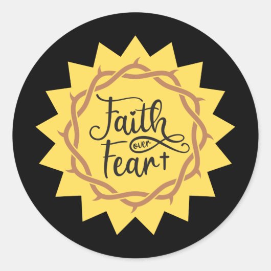 恐怖に対する信仰 ラウンドシール (正面)