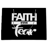 恐怖に対する信仰 ラージペーパーバッグ (正面)