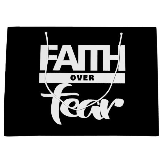 恐怖に対する信仰 ラージペーパーバッグ (正面)