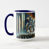 恐怖に対する信仰 – 審判の法廷 マグカップ (左)