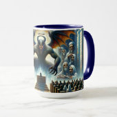 恐怖に対する信仰 – 審判の法廷 マグカップ (正面右)