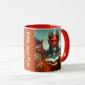 恐怖に対する信仰 – 超現実的スピリチュアルの旅 マグカップ (正面右)