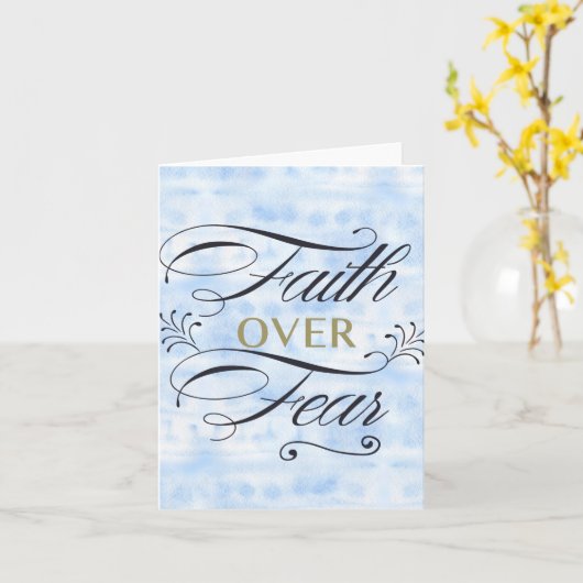 恐怖に対する信仰、青 カード (黄色い花)