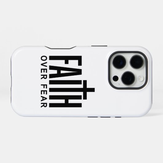 恐怖に対する信仰 iPhoneケース (裏面横)