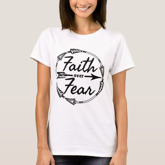 恐怖に対する信仰 Tシャツ (正面)