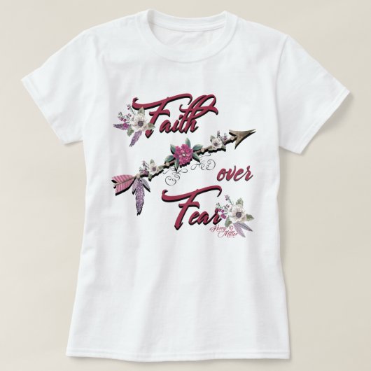 恐怖に対する信仰 Tシャツ (デザイン正面)