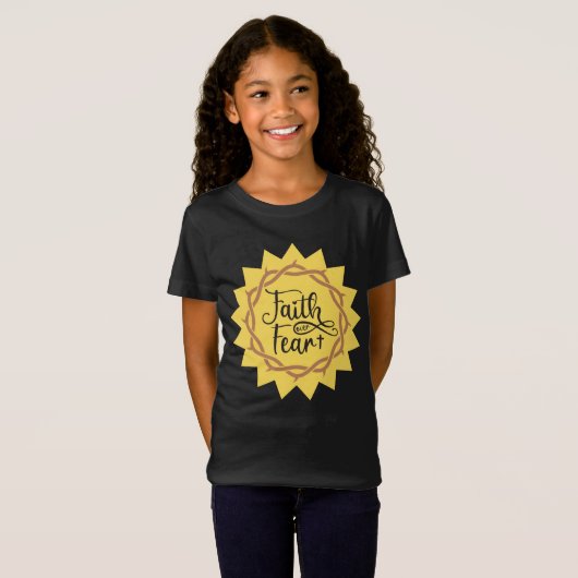 恐怖に対する信仰 Tシャツ (正面フル)