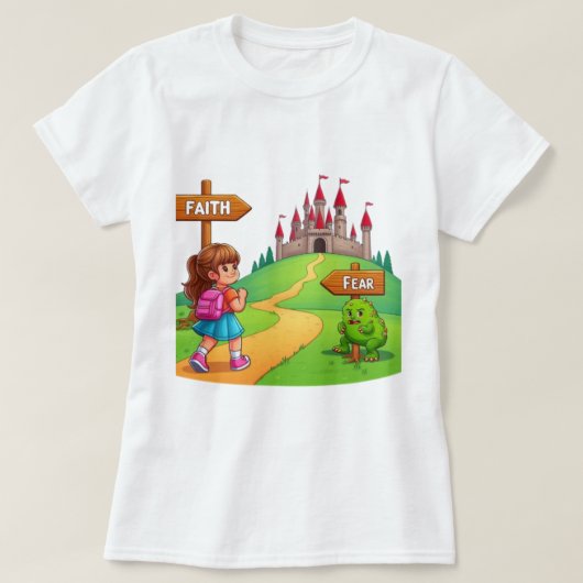 恐怖に対する信仰 Tシャツ (デザイン正面)