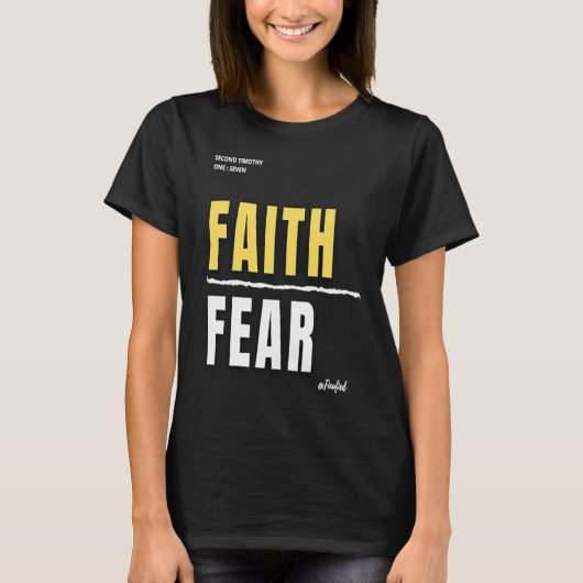 恐怖に対する信仰 Tシャツ (正面)