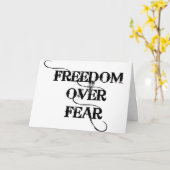 恐怖に対する自由 カード (黄色い花)