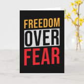 恐怖に対する自由 カード (黄色い花)