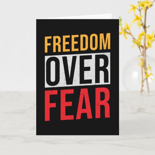 恐怖に対する自由 カード (黄色い花)