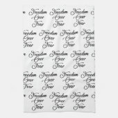 恐怖に対する自由 キッチンタオル (縦)