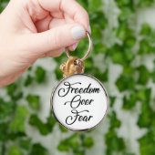 恐怖に対する自由 キーホルダー (手)