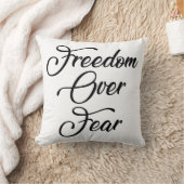 恐怖に対する自由 クッション (ブランケット)