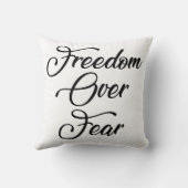 恐怖に対する自由 クッション (裏面)