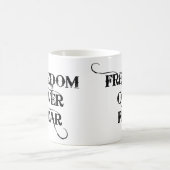 恐怖に対する自由 コーヒーマグカップ (中央)