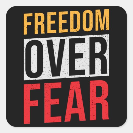 恐怖に対する自由 スクエアシール (正面)