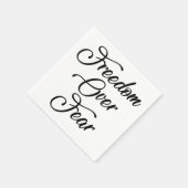 恐怖に対する自由 スタンダードカクテルナプキン (角)