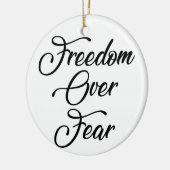 恐怖に対する自由 セラミックオーナメント (左)