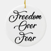 恐怖に対する自由 セラミックオーナメント (裏面)