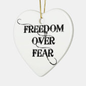 恐怖に対する自由 セラミックオーナメント (左)