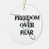 恐怖に対する自由 セラミックオーナメント (左)