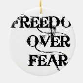 恐怖に対する自由 セラミックオーナメント (裏面)