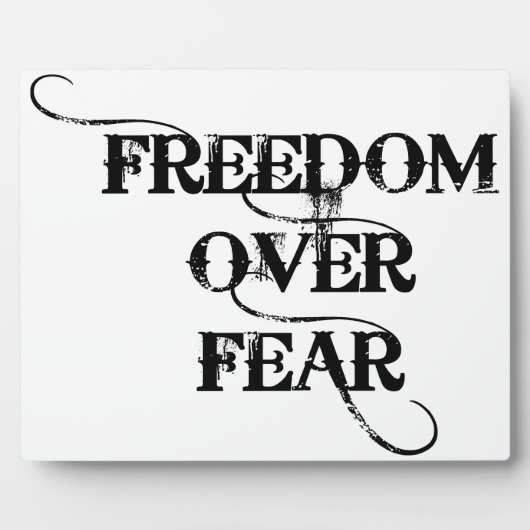 恐怖に対する自由 フォトプラーク (正面)