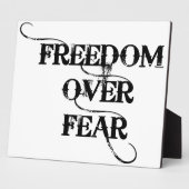 恐怖に対する自由 フォトプラーク (側面)