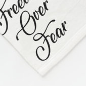 恐怖に対する自由 フリースブランケット (角)