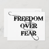恐怖に対する自由 ポストカード (正面/裏面)