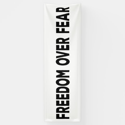 恐怖に対する自由 横断幕 (縦)
