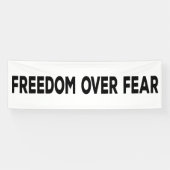 恐怖に対する自由 横断幕 (横)