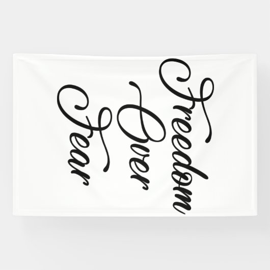 恐怖に対する自由 横断幕 (横)