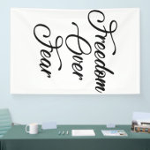 恐怖に対する自由 横断幕 (トレードショー)