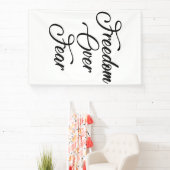 恐怖に対する自由 横断幕 (インサイチュ)