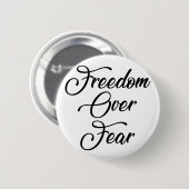 恐怖に対する自由 缶バッジ (正面&裏面)