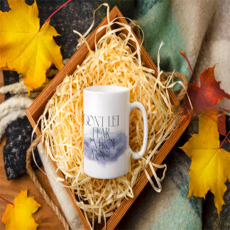 「恐怖に支配されるなエレガント- やる気を起こさせる コーヒーマグカップ