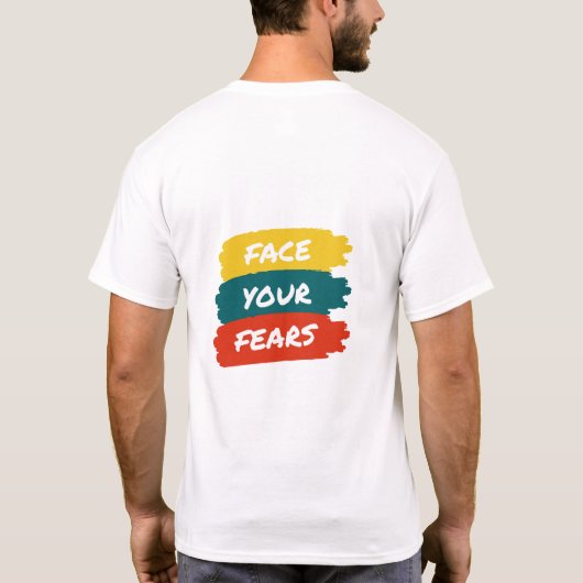 恐怖に立ち向かう Tシャツ (裏面)