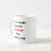 恐怖に駆られるファン コーヒーマグカップ (正面左)