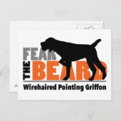 恐怖のあごひげ – 針金髪の指差しグリフォン ポストカード (正面/裏面)