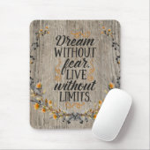 恐怖のない夢の引用文 マウスパッド (マウス)