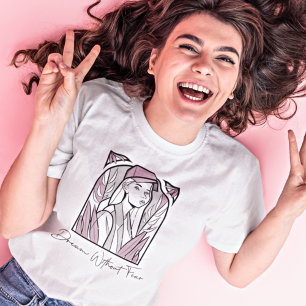 恐怖のない夢やる気を起こさせる引用文女葉の子 Tシャツ