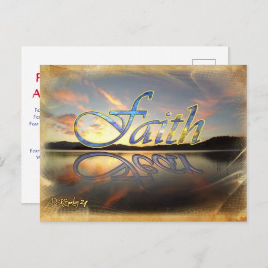 『恐怖のはがきに対する信仰』 ポストカード (正面/裏面)