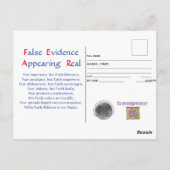 『恐怖のはがきに対する信仰』 ポストカード (裏面)