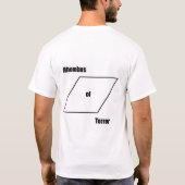 恐怖のひし形 Tシャツ (裏面)