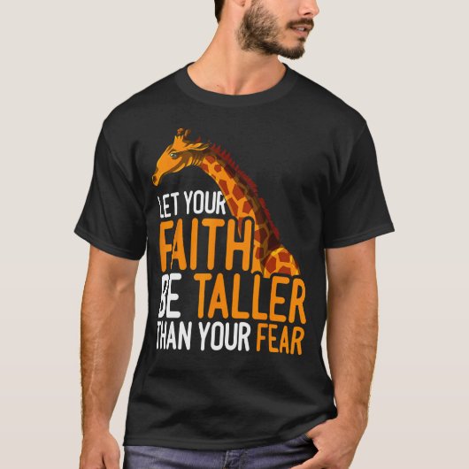 恐怖のアフリカのギルよりも信仰の高さを高くする Tシャツ (正面)