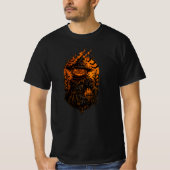 恐怖のカボチャの案山子 Tシャツ (正面)