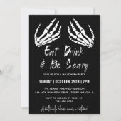 恐怖のグレイ ハロウィンパーティー 招待状 (正面)